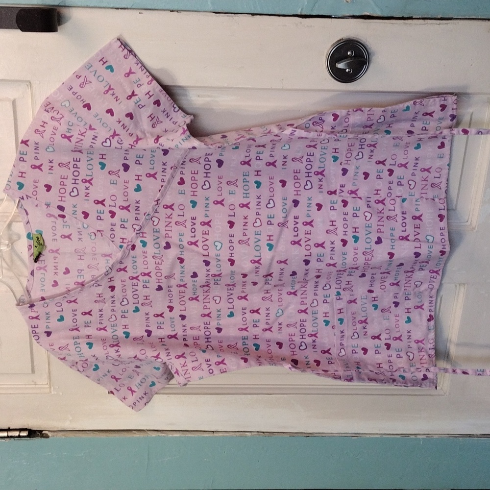 Pro Active Women's Scrubs Top Hope &Love (Pre-Owned) Size M